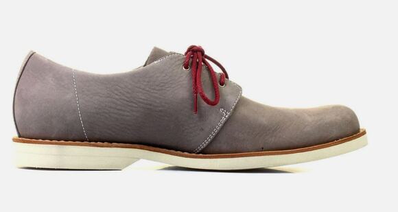 Timberland Mens Stormbuck Oxfords 12 Lace-Up Grey Nubuck Leather Shoes 5363A